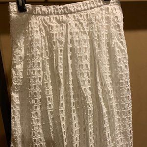 White Cotton Skirt
